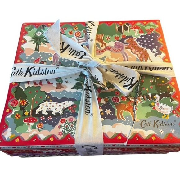 Cath Kidston New Flawed Red Berry and Cedar Christmas Pamper Hamper Gift Set - Picture 1 of 10
